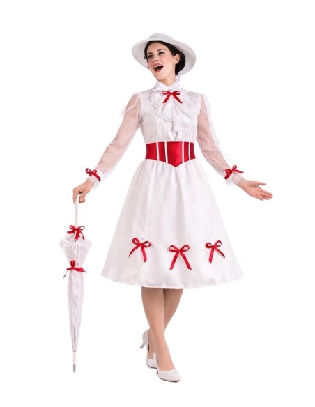 Costume Mary Poppins Size M - di alta qualità, ideale per il Carnevale, feste a tema ed eventi speciali